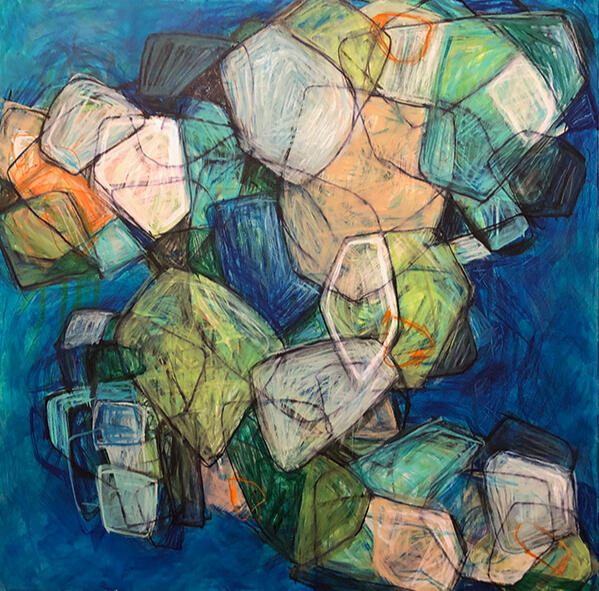 Chok-A-Blok, 24&quot;x24&quot;, Acrylic on Canvas, $288 SOLD