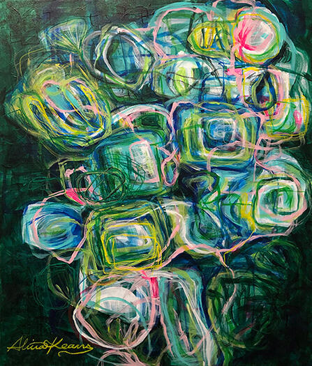 Connections, 20&quot;x24&quot;, Acrylic on Canvas, $240 SOLD